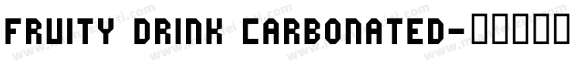 Fruity Drink Carbonated字体转换